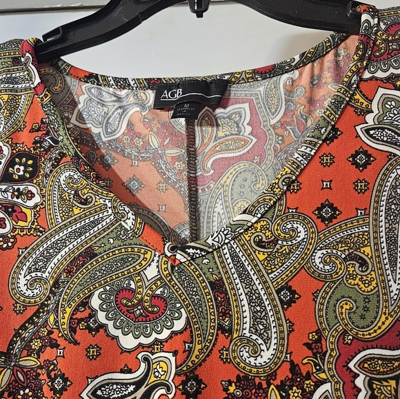 AGB Women's Paisley Top - - Picture 3 of 8